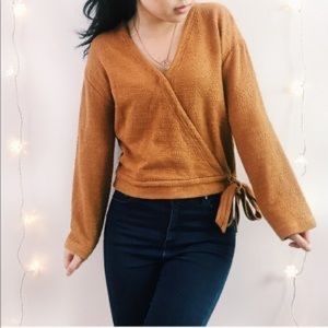 Madewell Texture and Thread Wrap Top